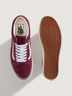 Vans Old Skool Burgundy Suede Sneakers Women’s Size 8